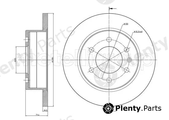 Trusting DF1131 — Brake Disc