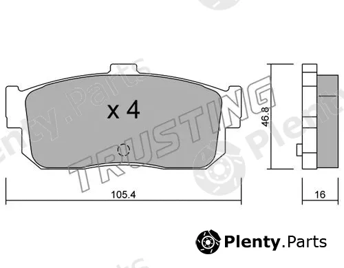 Trusting 200.0 — Brake Pad Set, disc brake