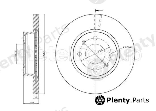 Trusting DF1358 — Brake Disc