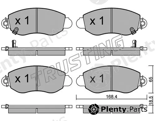 Trusting 329.0 — Brake Pad Set, disc brake