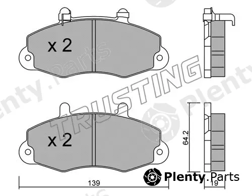 Trusting 201.1 — Brake Pad Set, disc brake