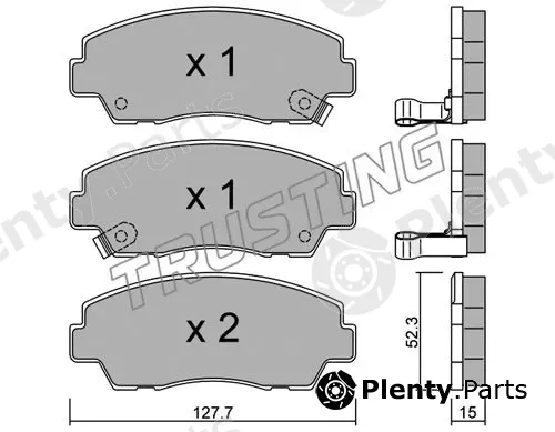 Trusting 292.0 — Brake Pad Set, disc brake