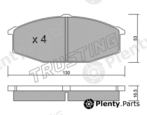 Trusting 506.0 — Brake Pad Set, disc brake