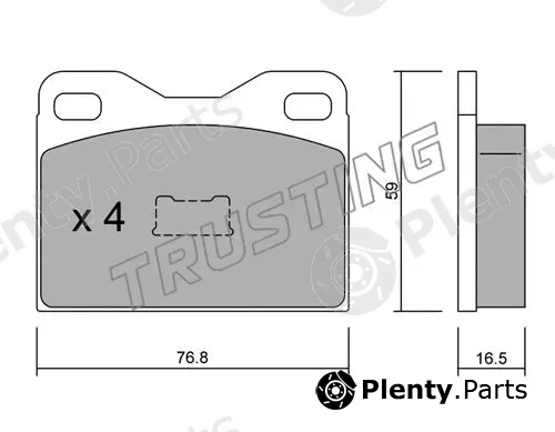 Trusting 017.1 — Brake Pad Set, disc brake
