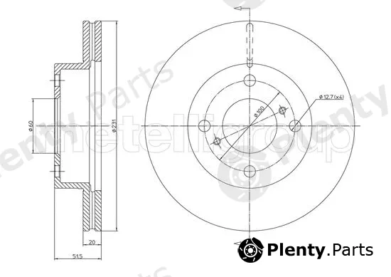Trusting DF1382 — Brake Disc
