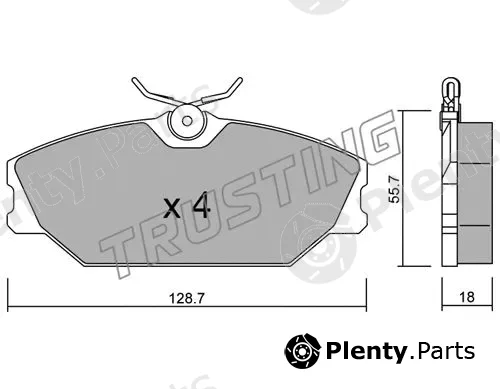 Trusting 144.2 — Brake Pad Set, disc brake