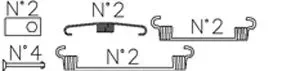 Trusting K390 — Accessory Kit, brake shoes