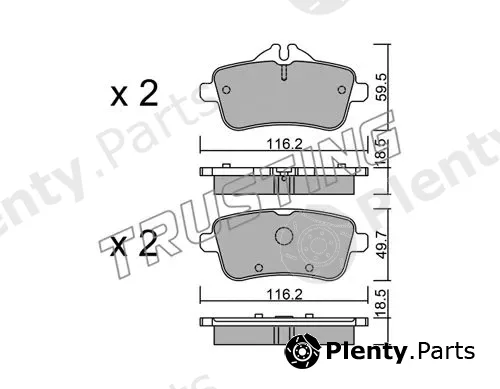 Trusting 984.0 — Brake Pad Set, disc brake