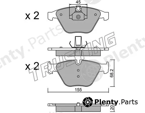 Trusting 574.8 — Brake Pad Set, disc brake