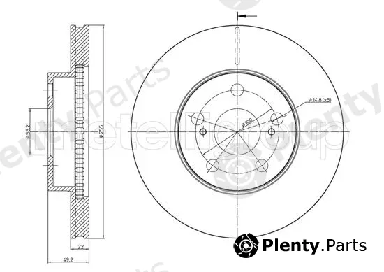 Trusting DF1257 — Brake Disc
