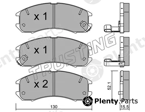 Trusting 070.0 — Brake Pad Set, disc brake