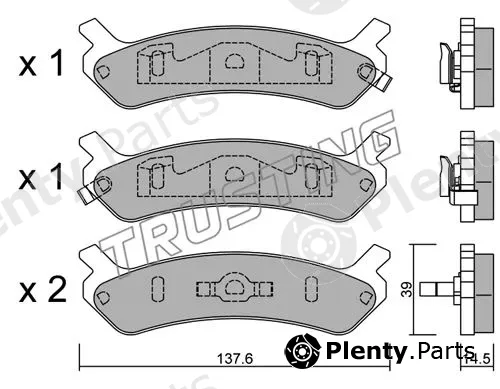 Trusting 521.0 — Brake Pad Set, disc brake