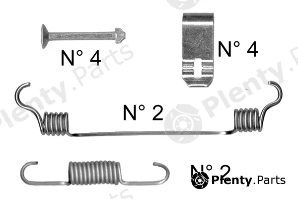 Trusting K454 — Accessory Kit, brake shoes