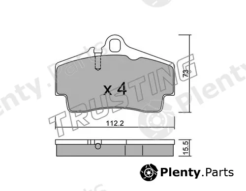 Trusting 674.0 — Brake Pad Set, disc brake