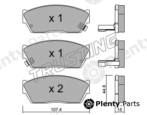 Trusting 056.2 — Brake Pad Set, disc brake