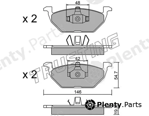Trusting 220.1 — Brake Pad Set, disc brake