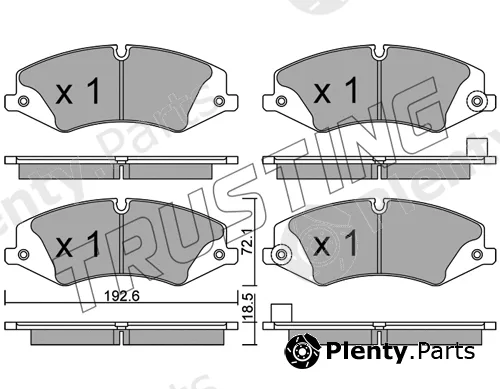Trusting 853.6 — Brake Pad Set, disc brake