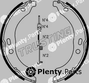 Trusting 034.118K — Brake Shoe Set, parking brake