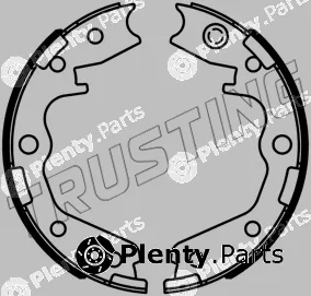Trusting 253.734 — Brake Shoe Set, parking brake