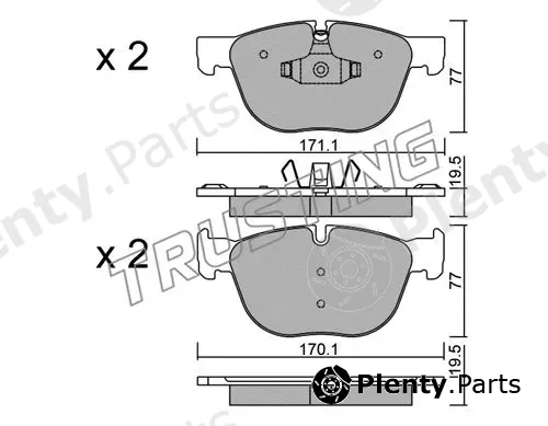 Trusting 786.0 — Brake Pad Set, disc brake