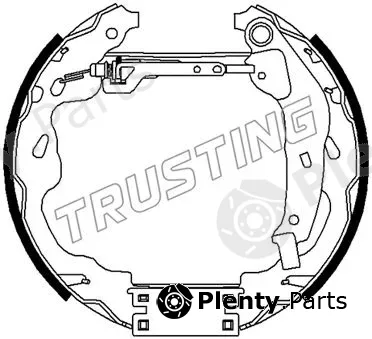 Trusting 6488 — Brake Shoe Set Kit premounted