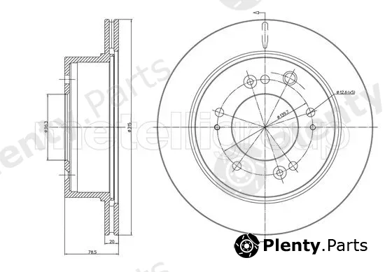 Trusting DF1650 — Brake Disc