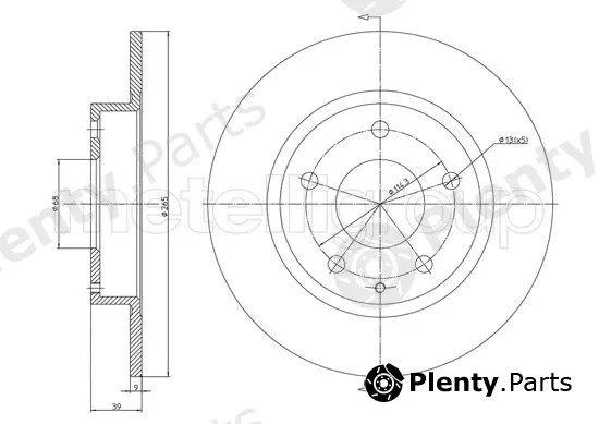 Trusting DF1683 — Brake Disc