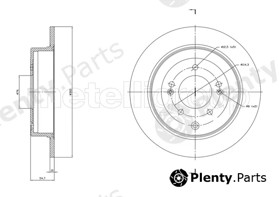 Trusting DF1820 — Brake Disc