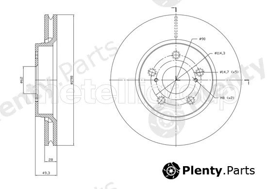Trusting DF1840 — Brake Disc