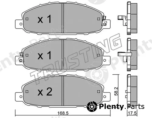 Trusting 921.0 — Brake Pad Set, disc brake