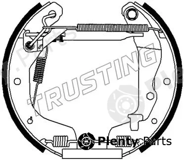Trusting 6478 — Brake Shoe Set Kit premounted