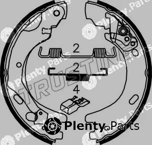 Trusting 092.313K — Brake Shoe Set, parking brake