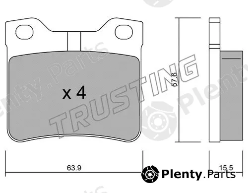 Trusting 199.1 — Brake Pad Set, disc brake