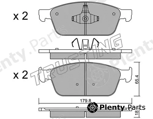 Trusting 1005.0 — Brake Pad Set, disc brake