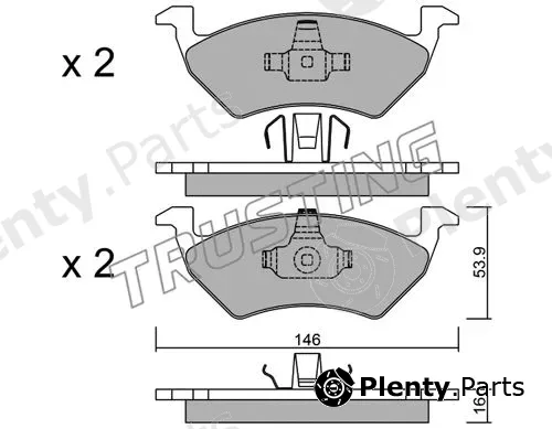 Trusting 994.0 — Brake Pad Set, disc brake