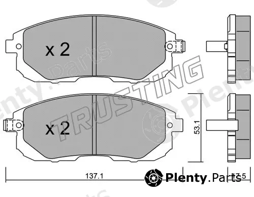Trusting 893.1 — Brake Pad Set, disc brake