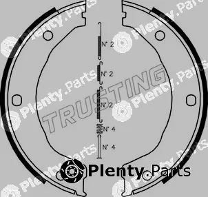 Trusting 040.158K — Brake Shoe Set, parking brake