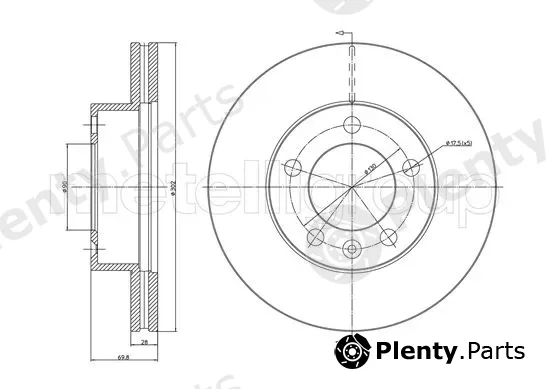 Trusting DF1459 — Brake Disc