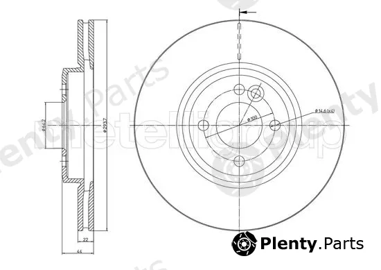 Trusting DF1370 — Brake Disc