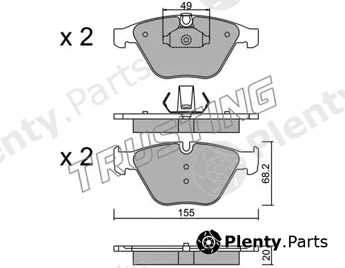 Trusting 574.9 — Brake Pad Set, disc brake