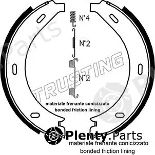 Trusting 052.123K — Brake Shoe Set, parking brake