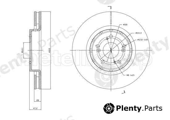 Trusting DF1829 — Brake Disc