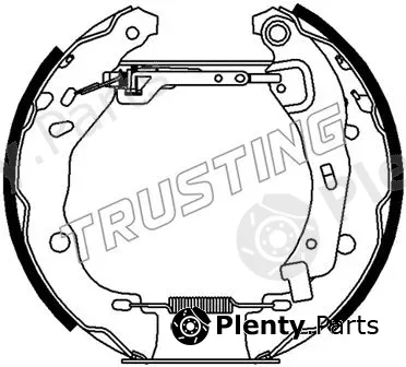 Trusting 6486 — Brake Shoe Set Kit premounted