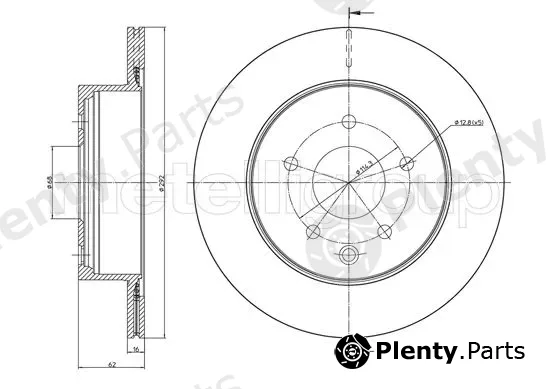 Trusting DF1646 — Brake Disc