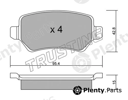 Trusting 558.1 — Brake Pad Set, disc brake