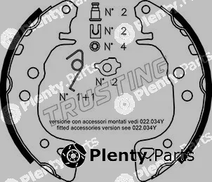 Trusting 022.030K — Brake Shoe Set