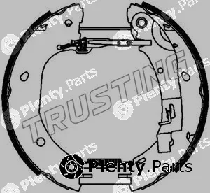Trusting 6386 — Brake Shoe Set Kit premounted