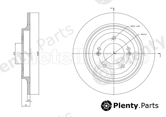Trusting DF1819 — Brake Disc