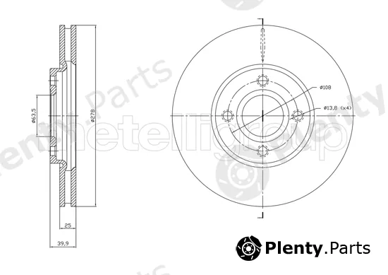 Trusting DF1768 — Brake Disc