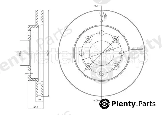 Trusting DF1519 — Brake Disc